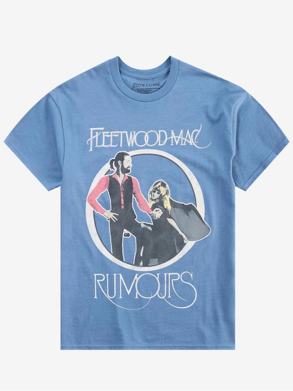 🆕 Hot Topic Fleetwood Mac Rumours Graphic Tee - Light Blue